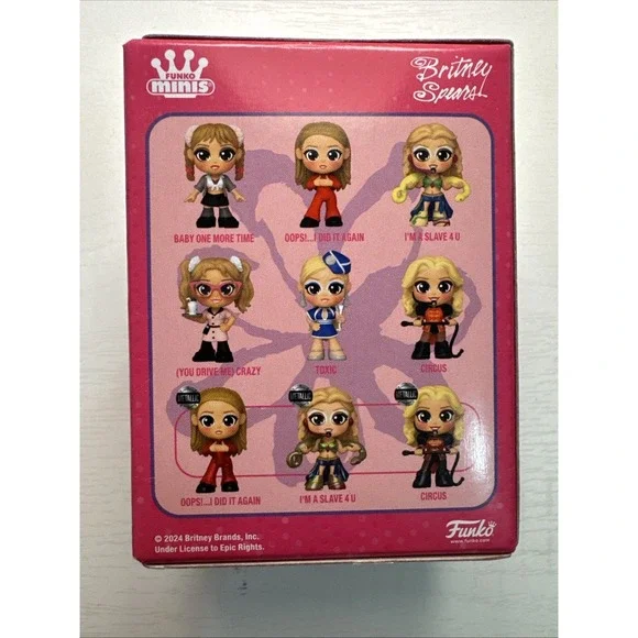 Funko Minis Britney Spears I'm A Slave For U Rare New Exclusive metallic Chase - Picture 2 of 2